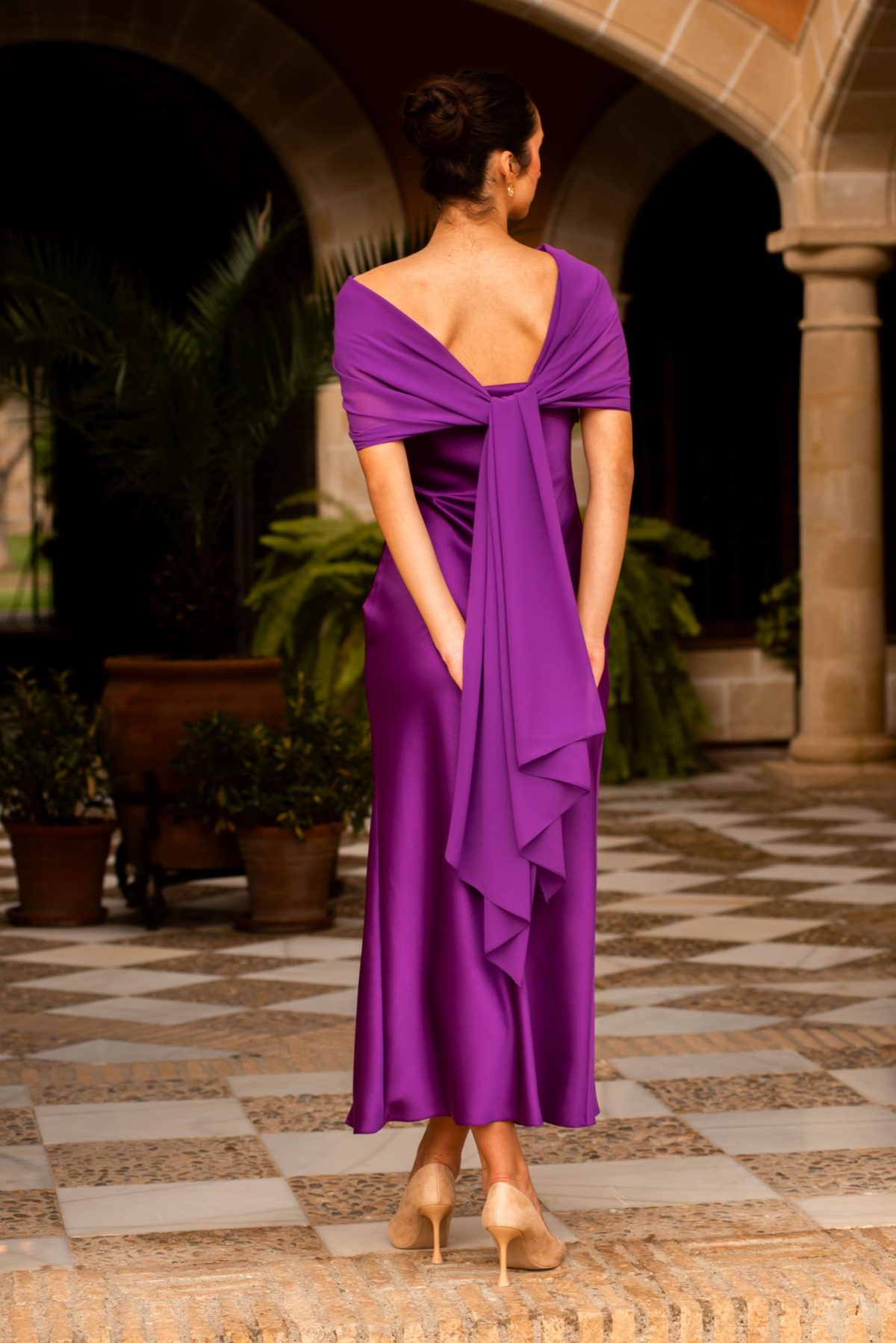 Alejandra Purple Dress - Image 4