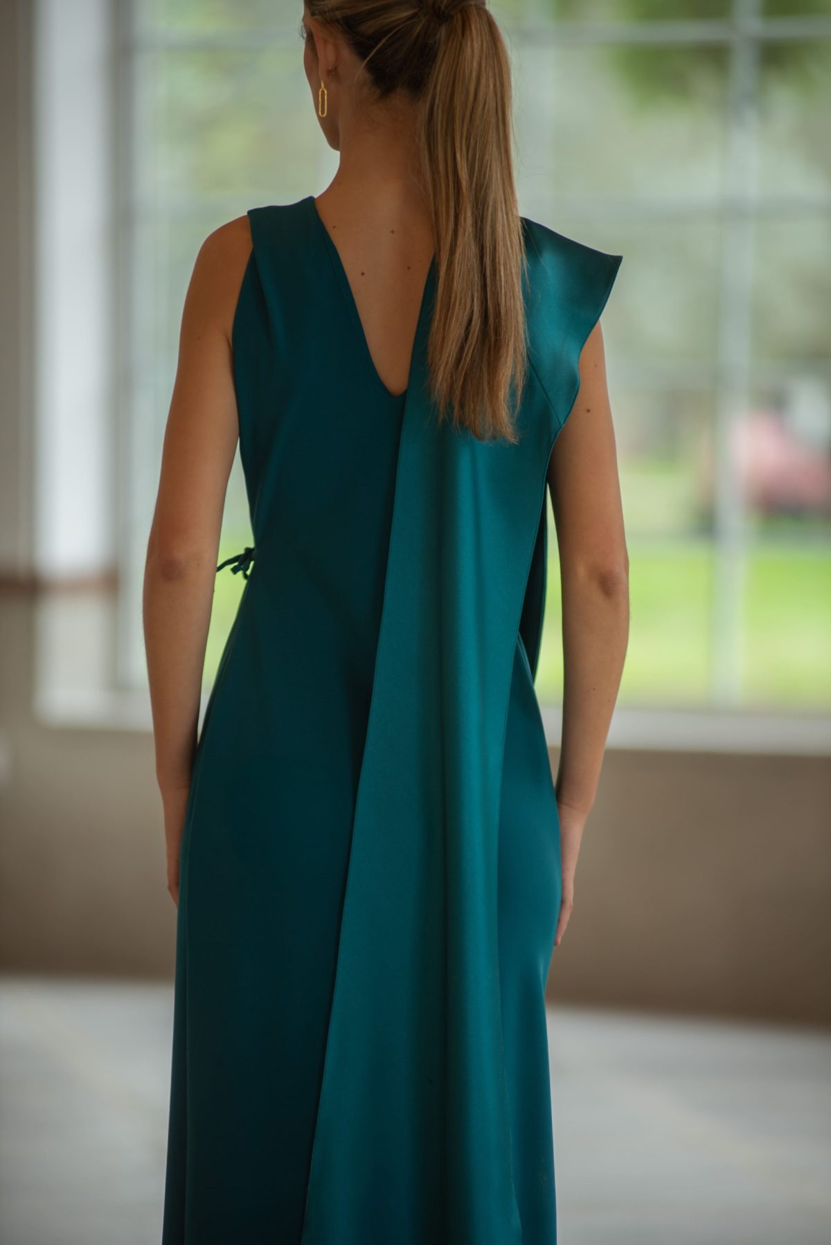 Vestido Martina Verde Pato - Image 3