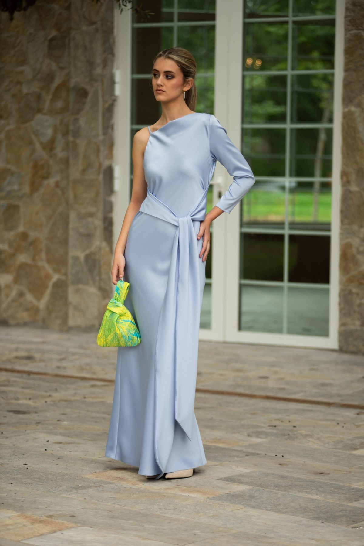Vestido Valeria Azul Claro